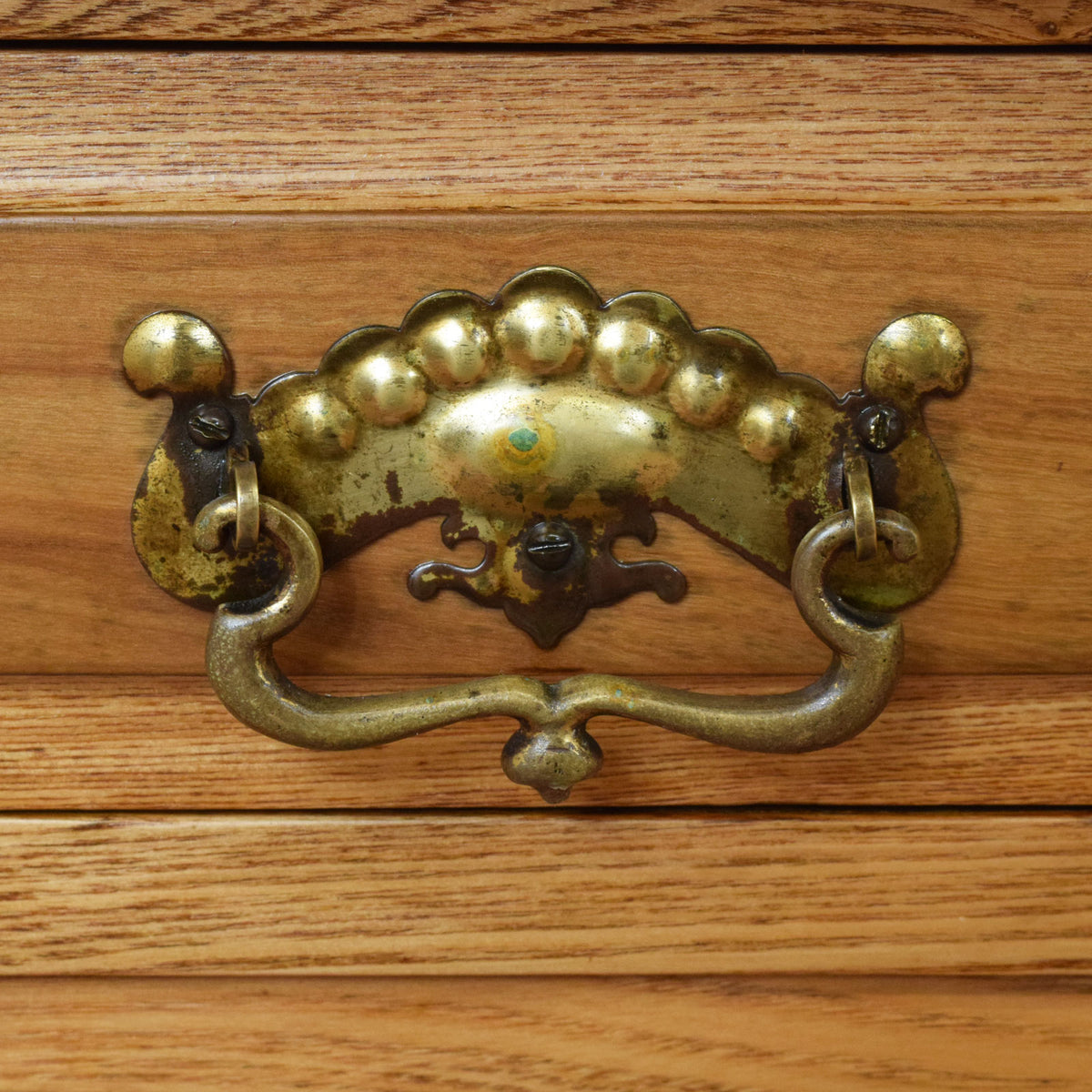 Restored Oak Console Table