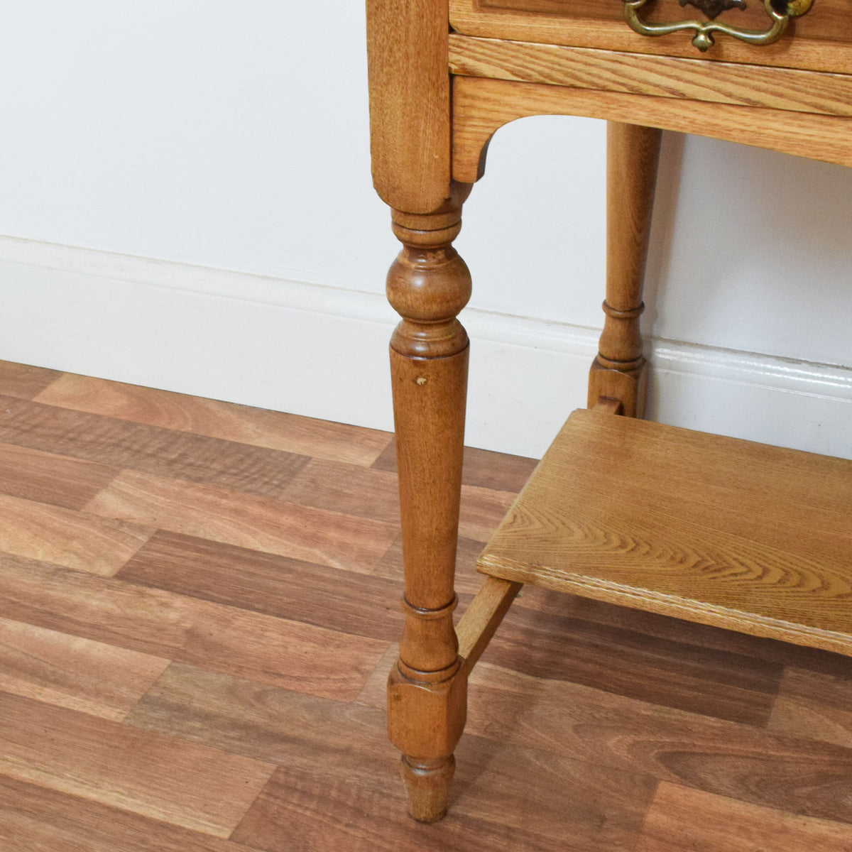 Restored Oak Console Table
