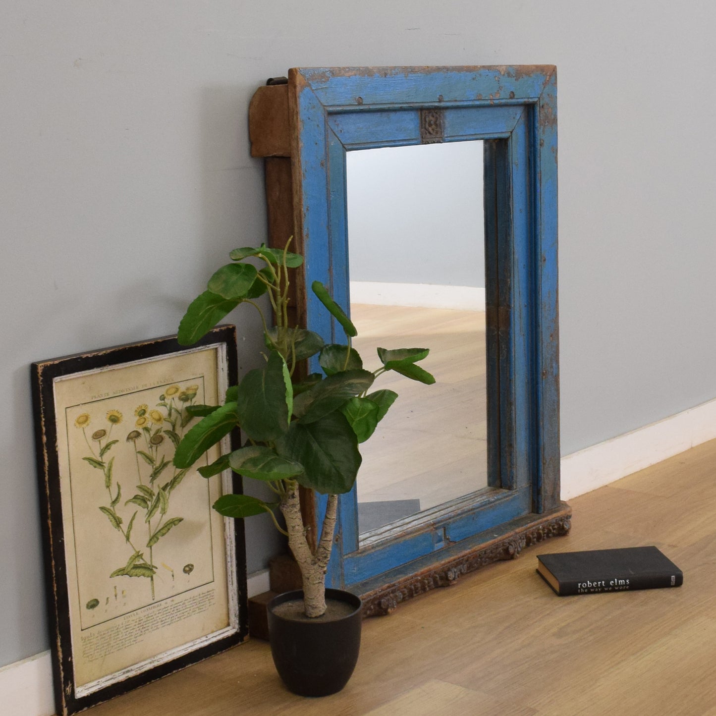 Vintage Oak Mirror