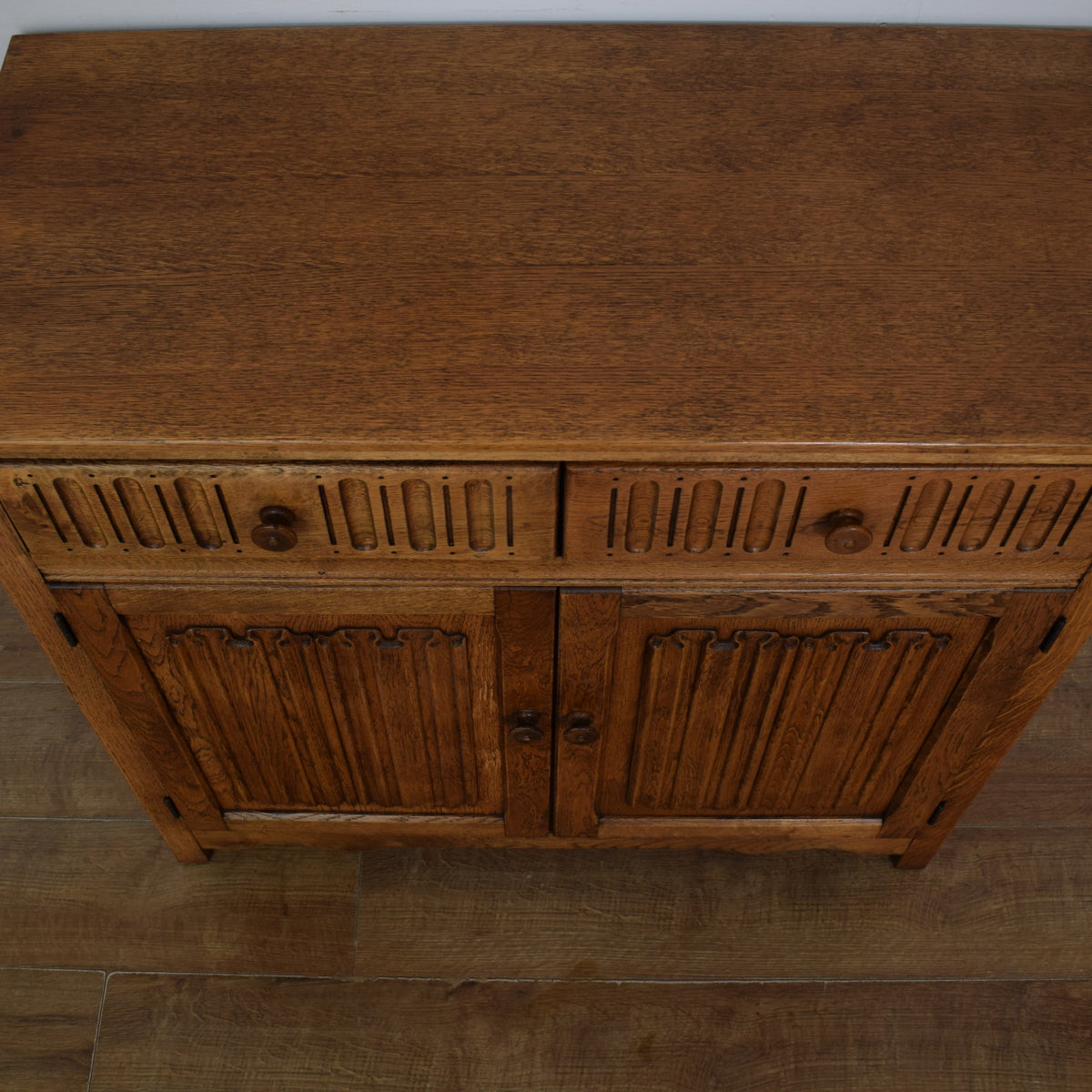 Oak Linenfold Sideboard