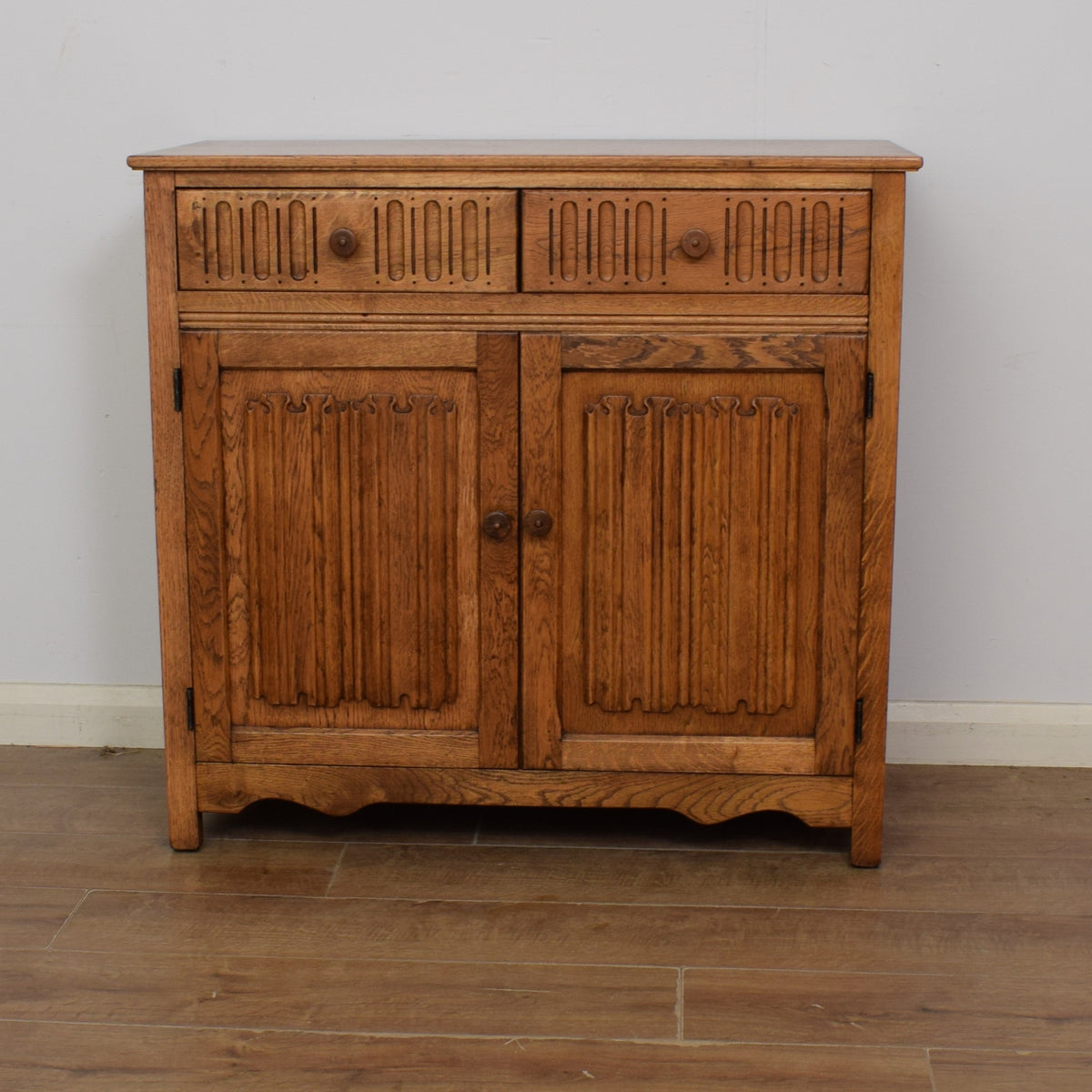 Oak Linenfold Sideboard