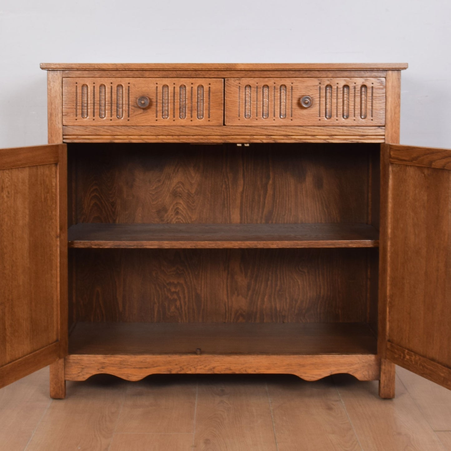 Oak Linenfold Sideboard