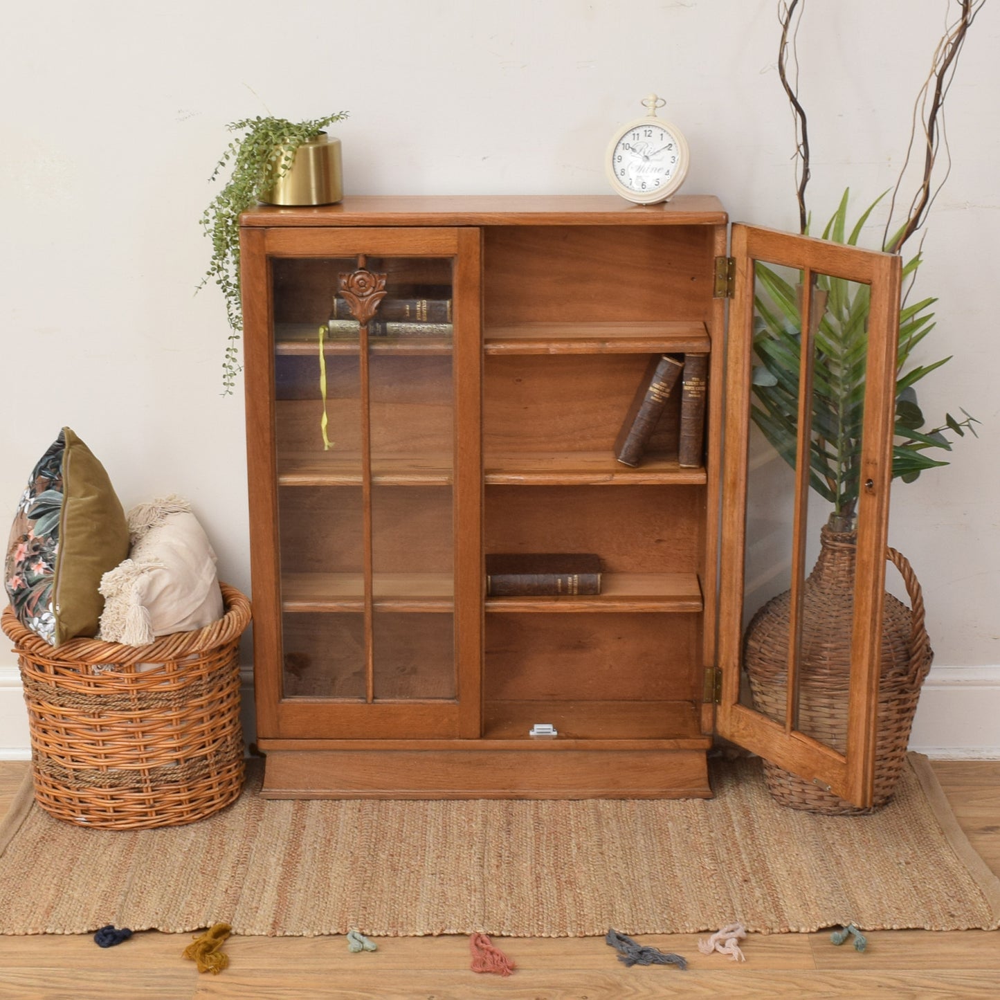 Oak Display Cabinet