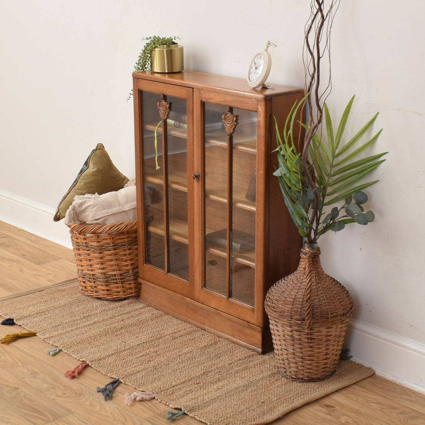 Oak Display Cabinet