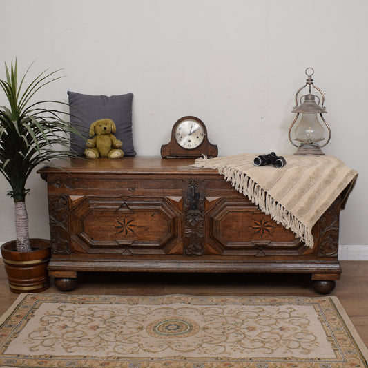 Antique Oak Trunk