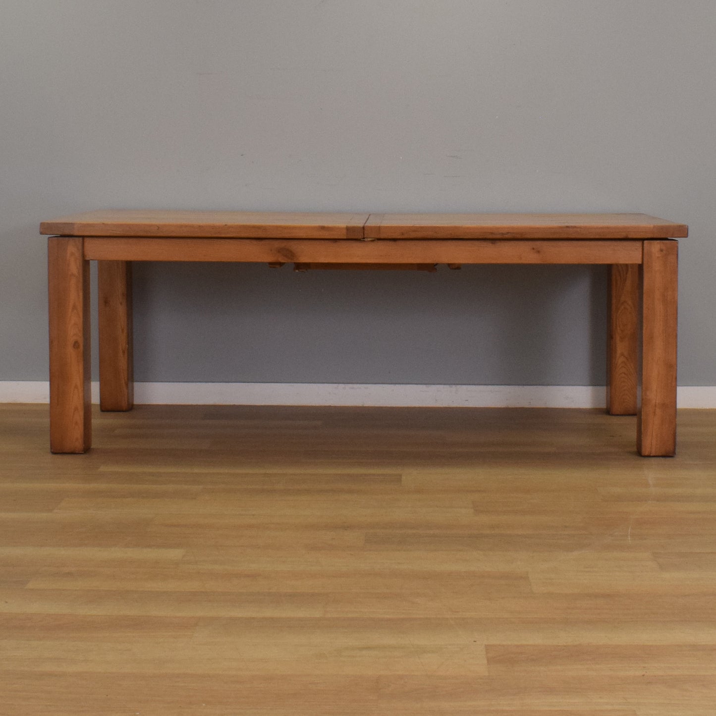 Solid Oak Table and Eight Chairs