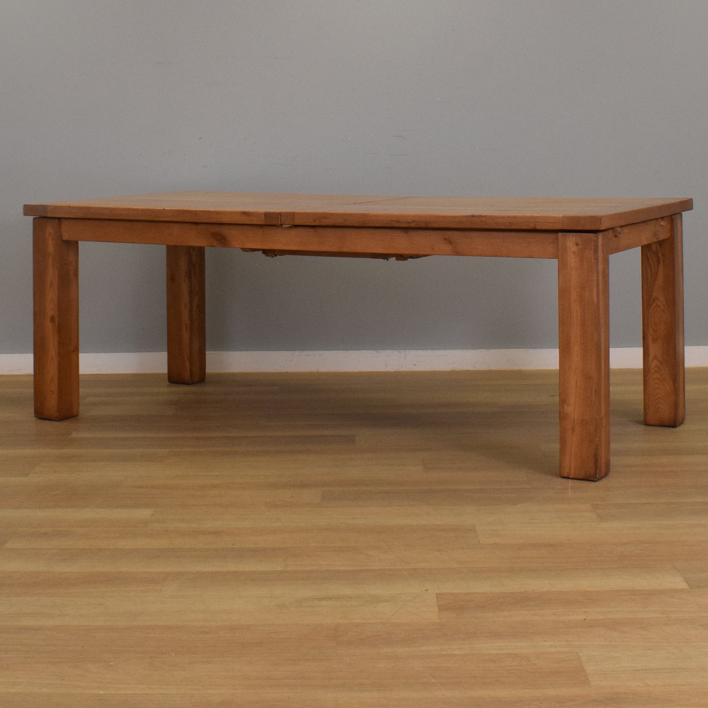 Solid Oak Table and Eight Chairs