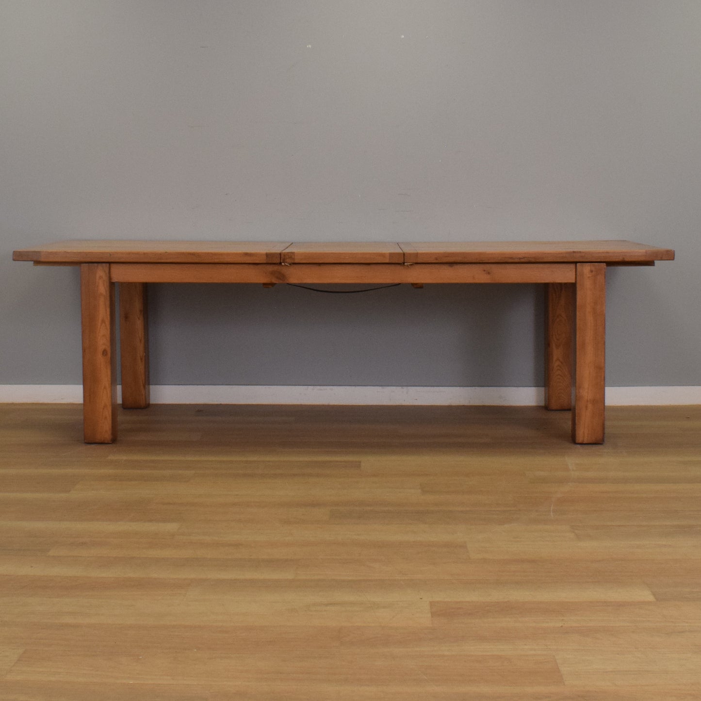 Solid Oak Table and Eight Chairs