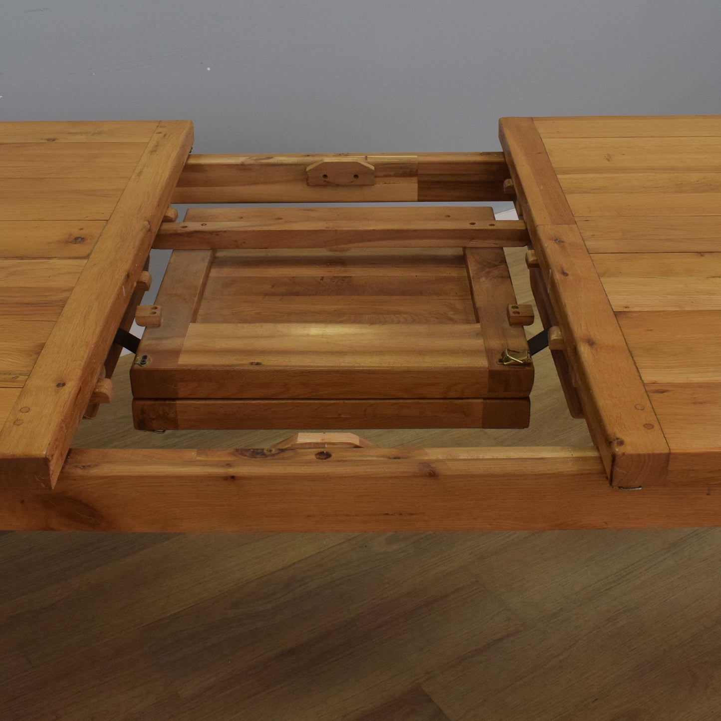 Solid Oak Table and Eight Chairs