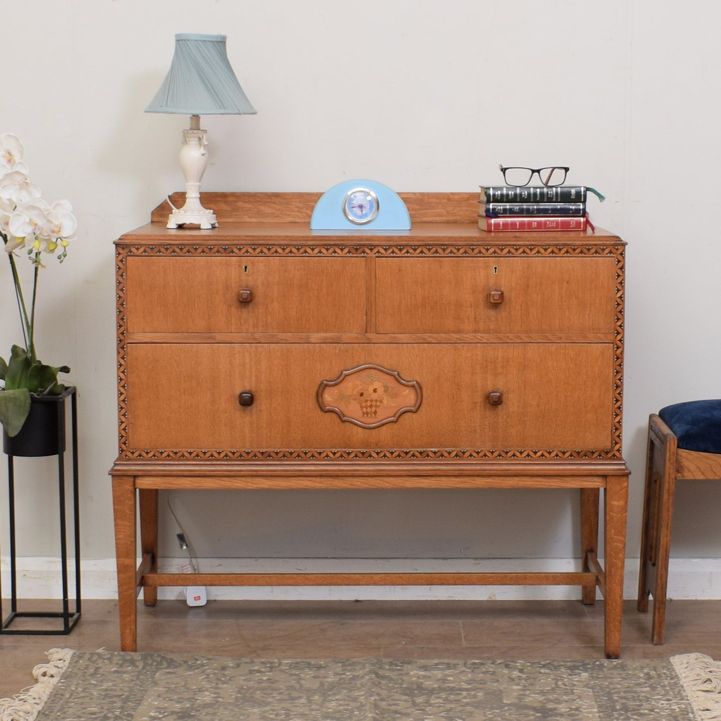 Vintage Oak Chest Of Drawers