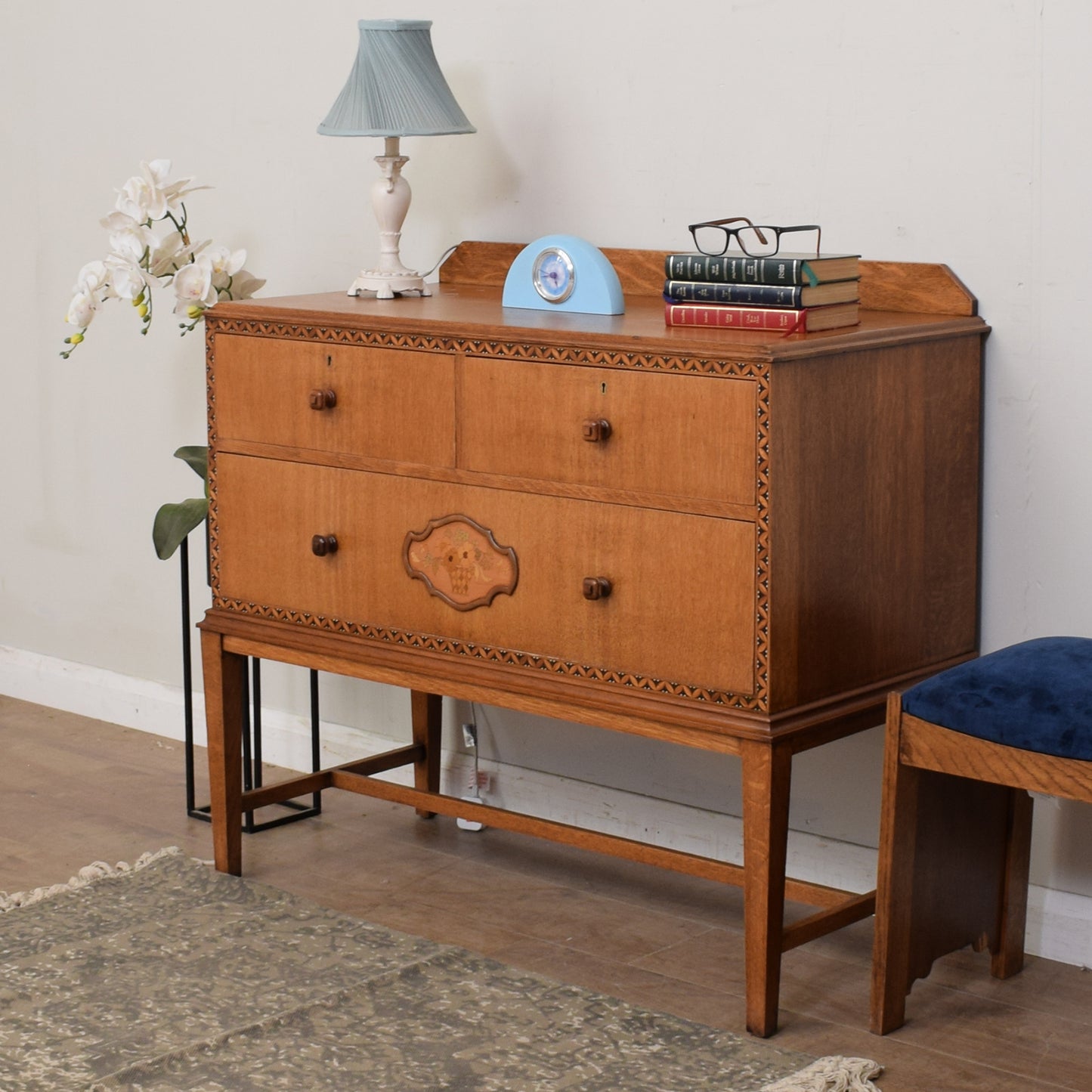 Vintage Oak Chest Of Drawers