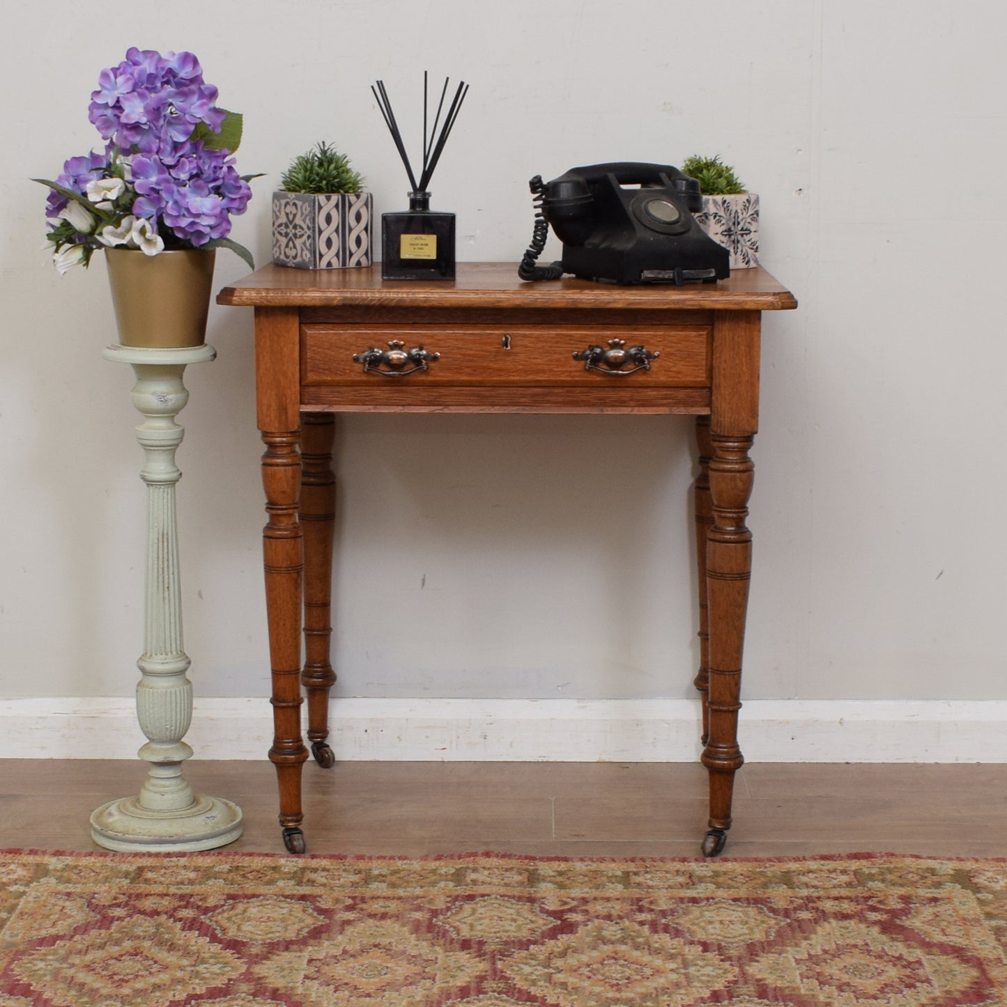 Restored Oak Hall Table