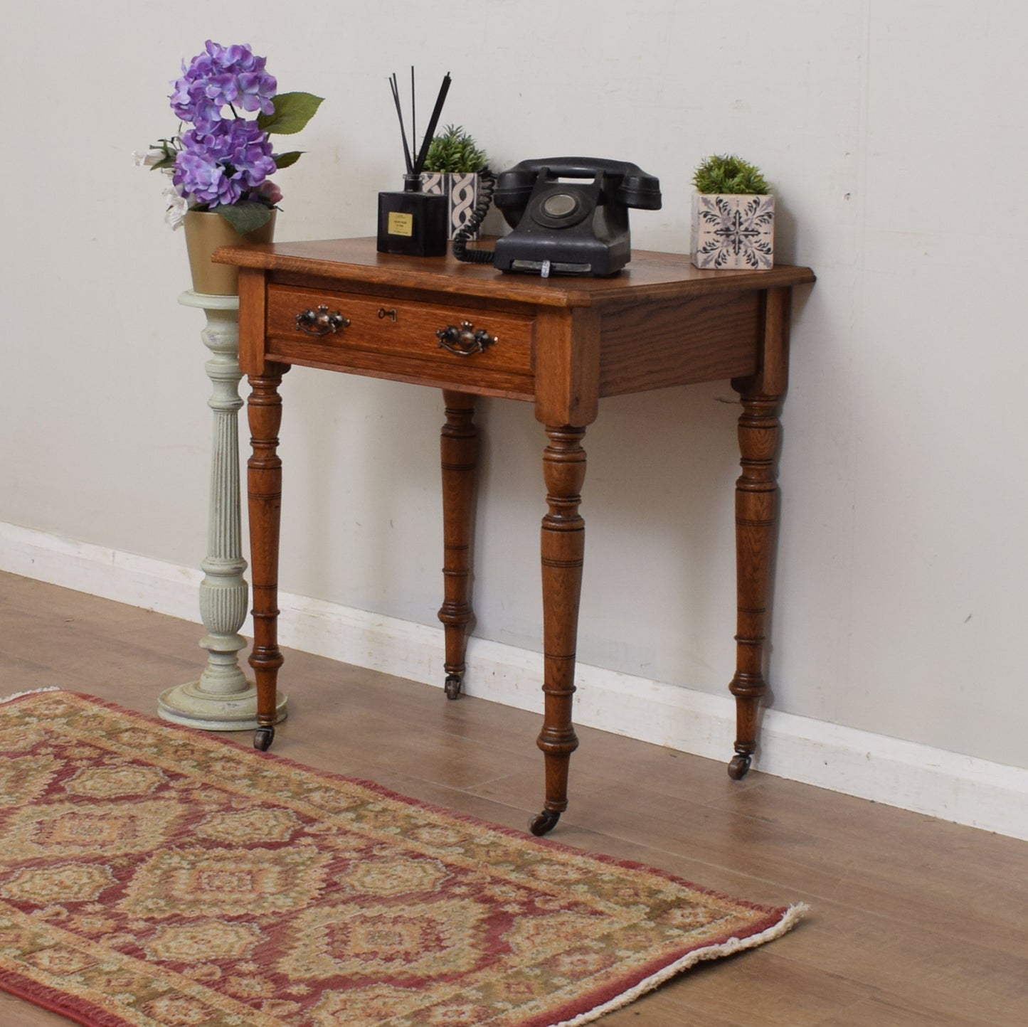 Restored Oak Hall Table