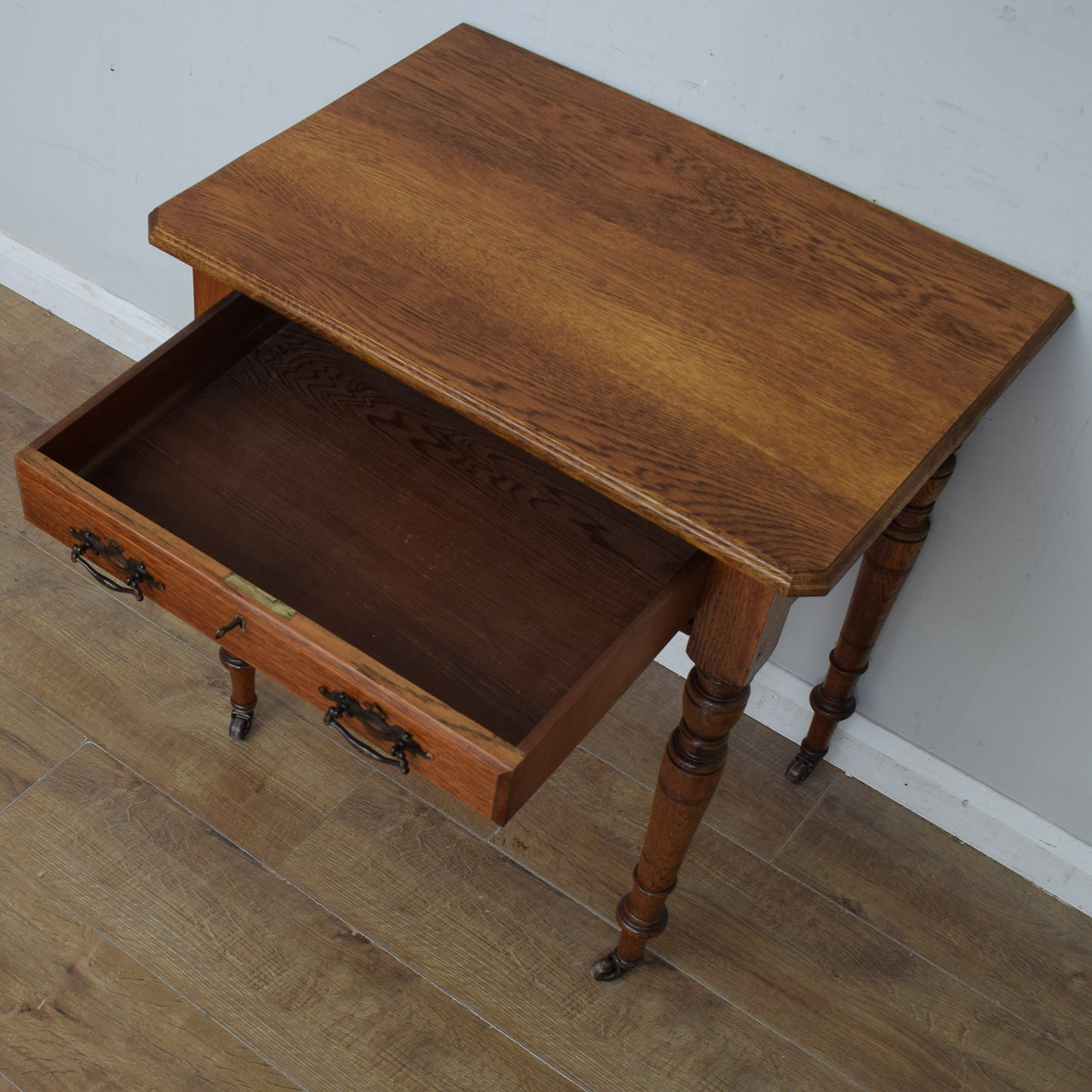 Restored Oak Hall Table