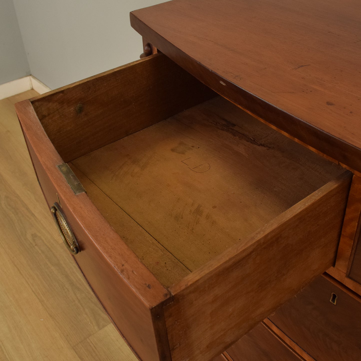 Bow Front 2 over 3 Chest of Drawers
