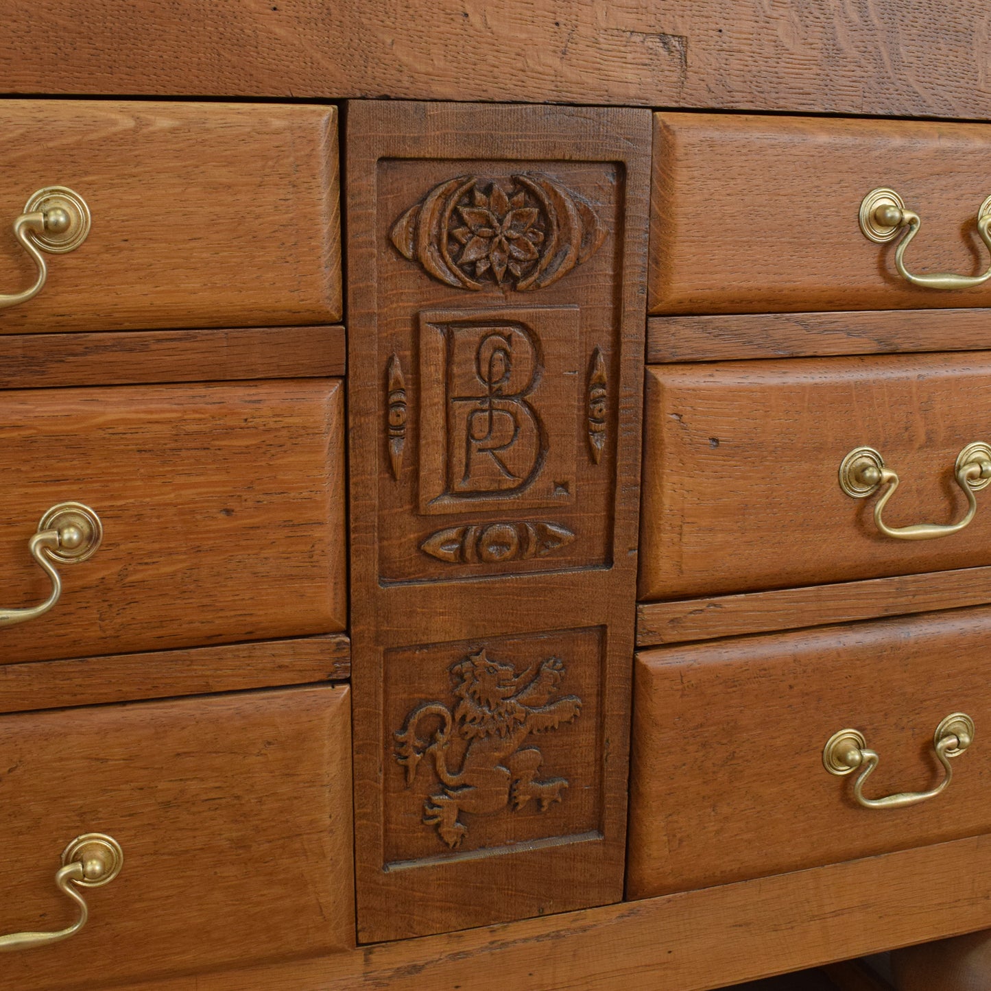 Oak Art-Deco Style Bureau