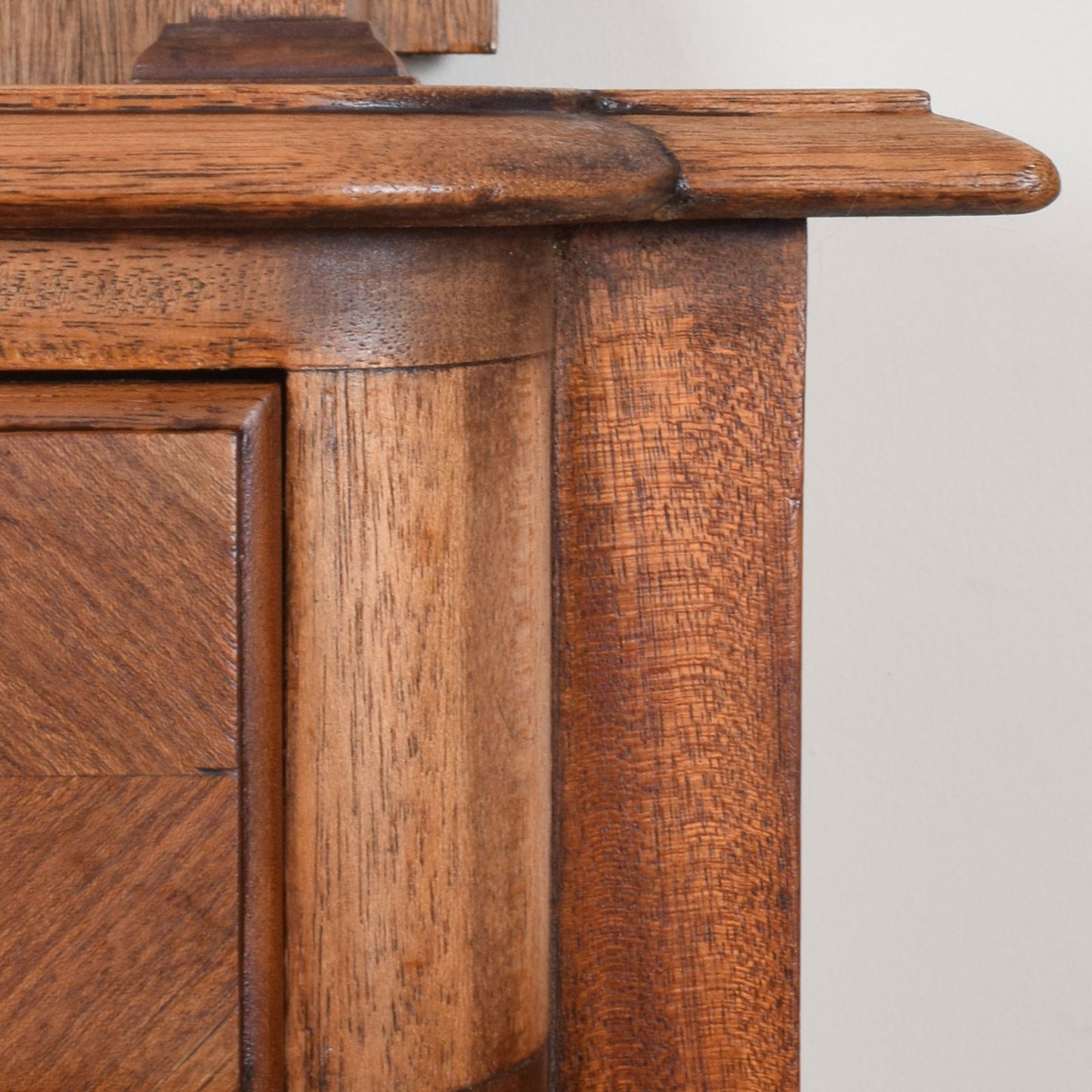 Mirrored Oak Sideboard