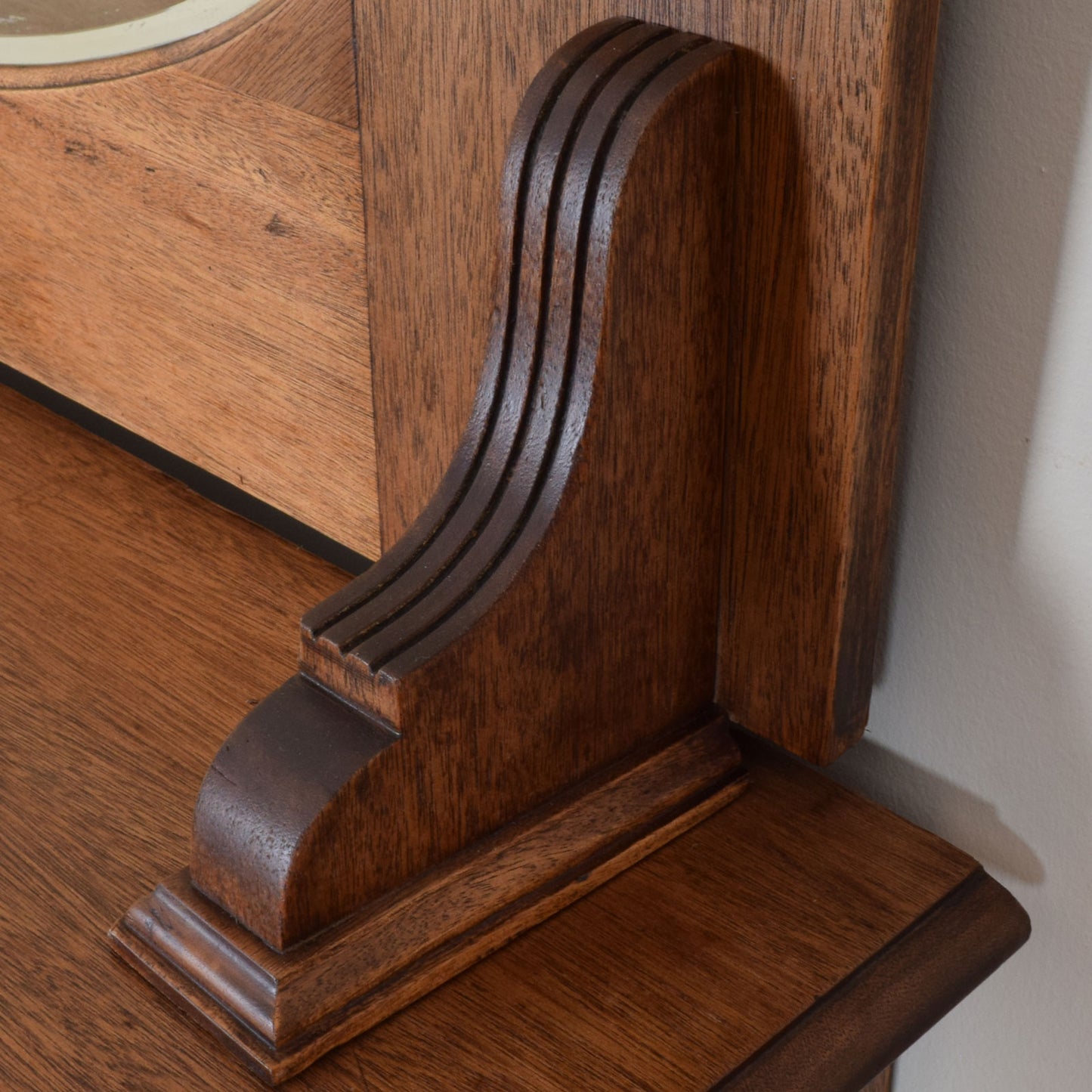 Mirrored Oak Sideboard