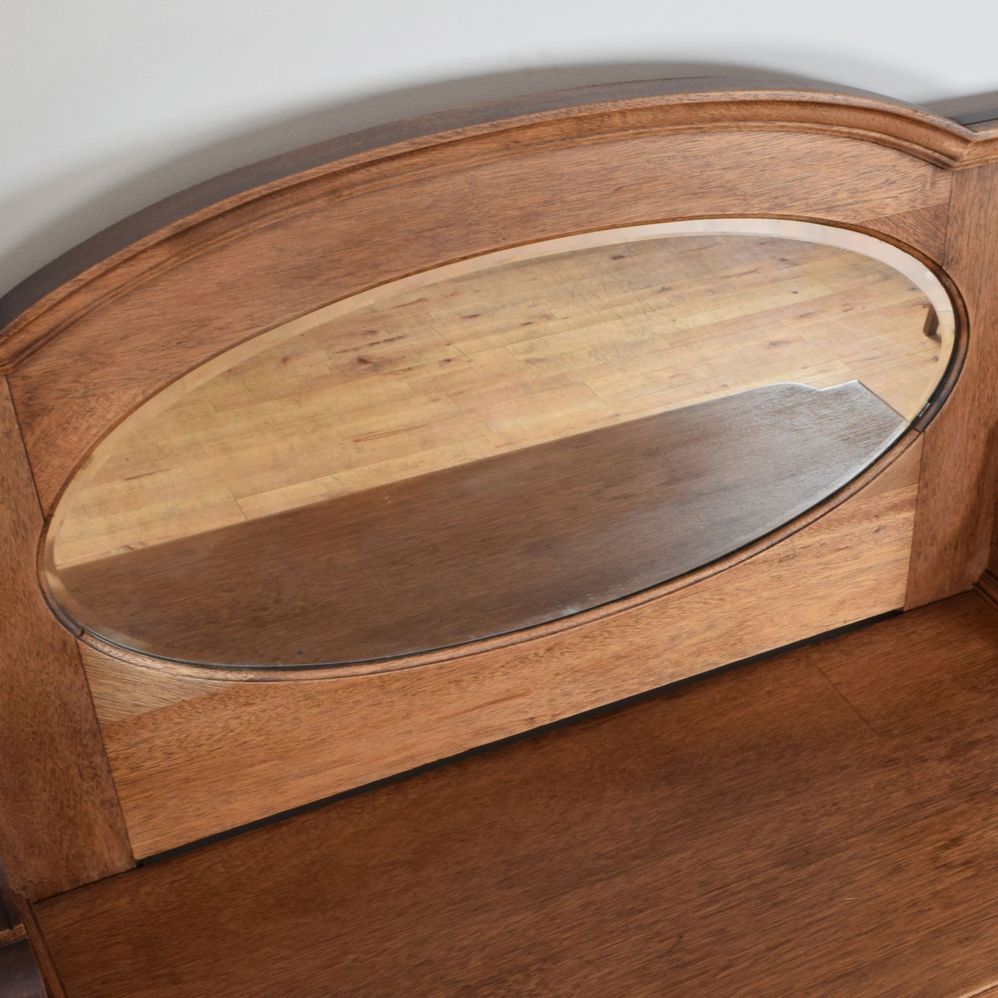 Mirrored Oak Sideboard