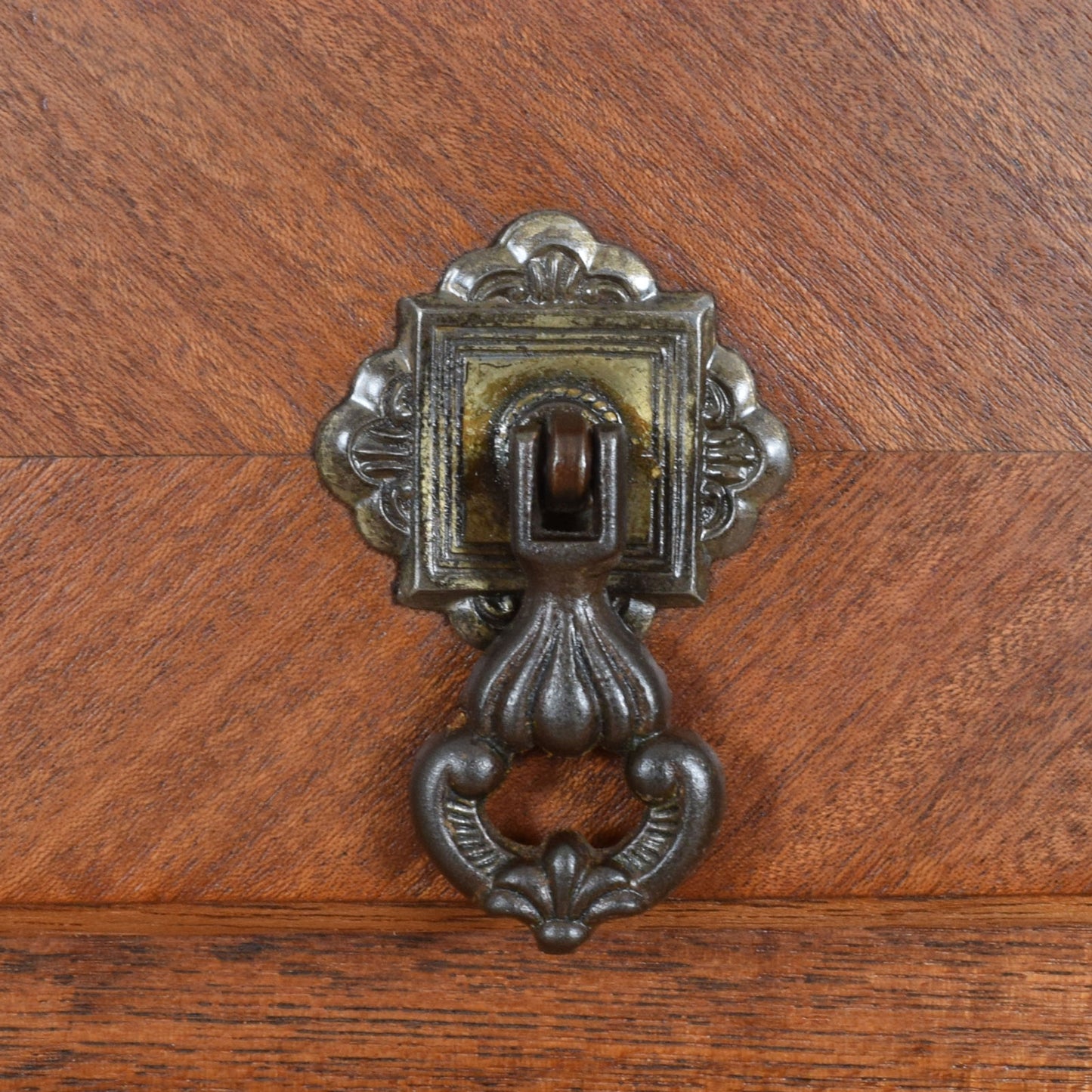 Mirrored Oak Sideboard