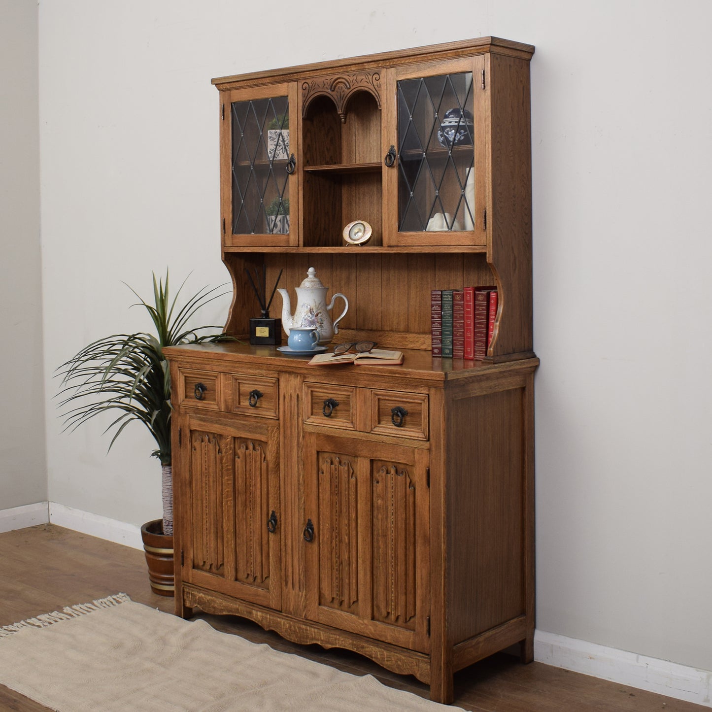 Oak Glazed Dresser/ Sideboard