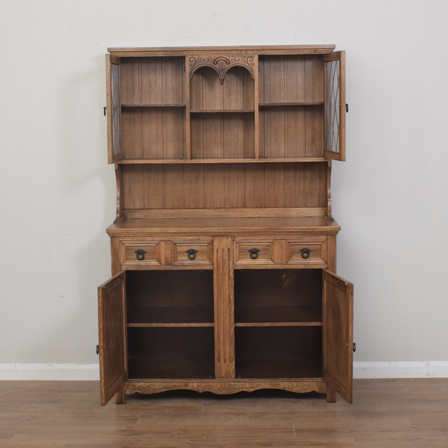 Oak Glazed Dresser/ Sideboard