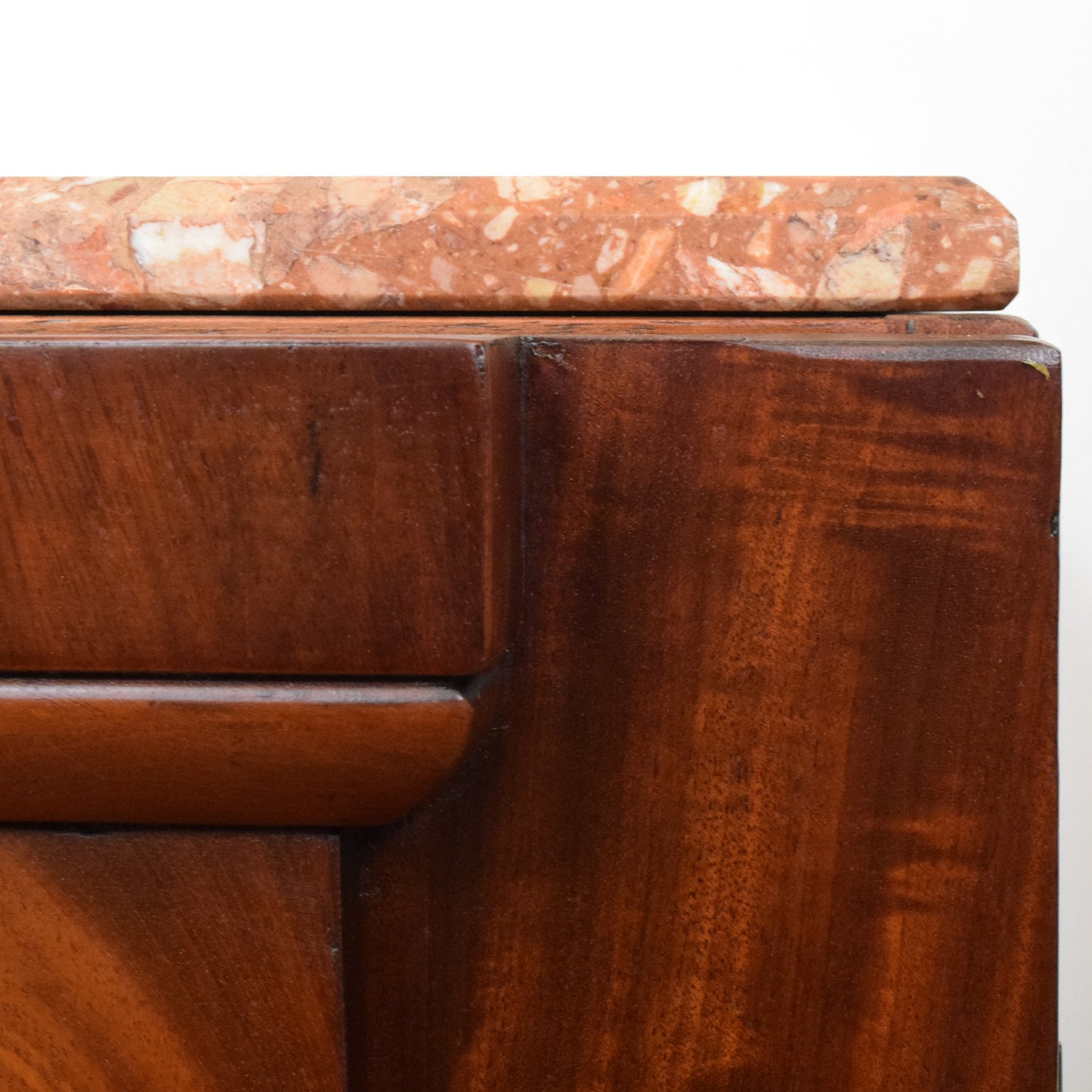 Marble Top Mahogany Bedsides