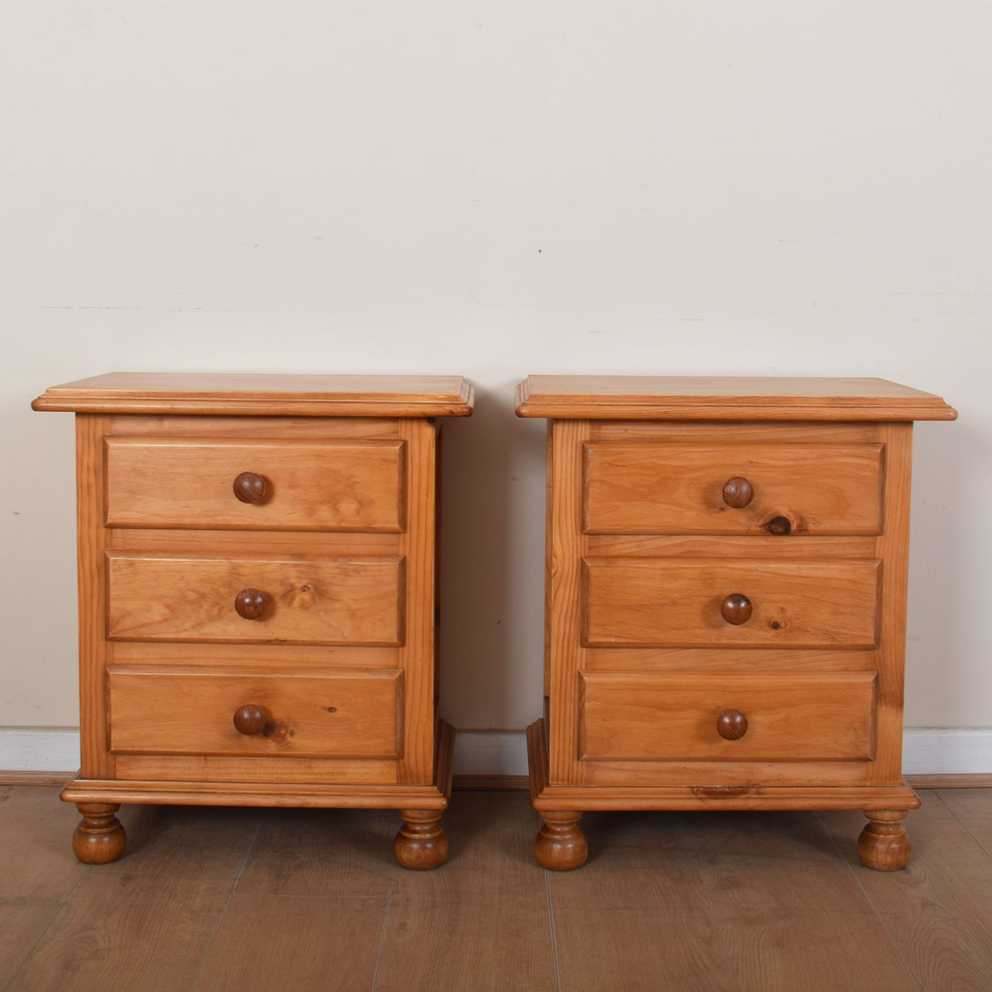 Pair of Pine Bedside Drawer Units