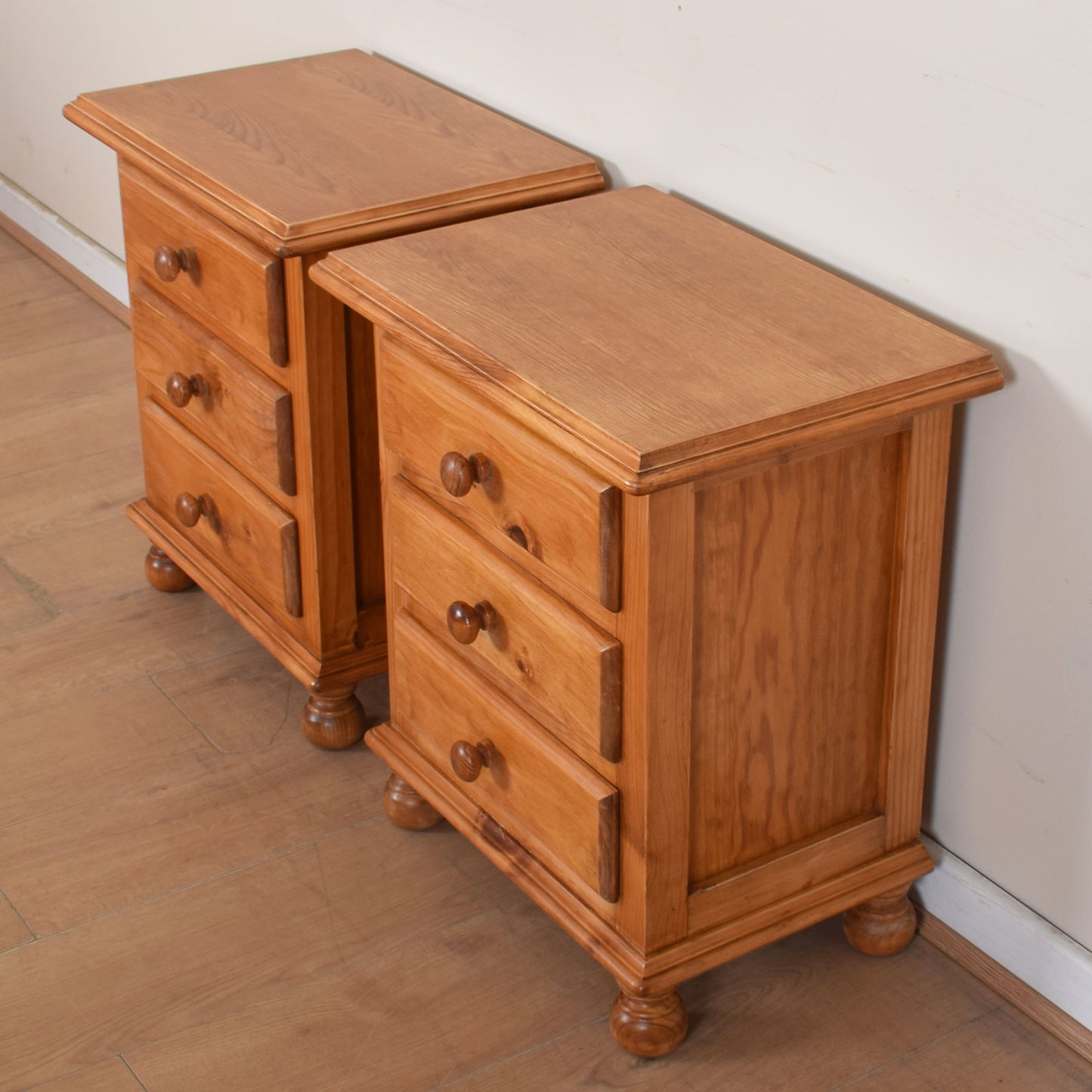 Pair of Pine Bedside Drawer Units