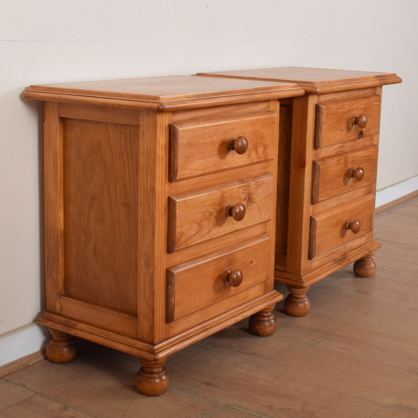 Pair of Pine Bedside Drawer Units