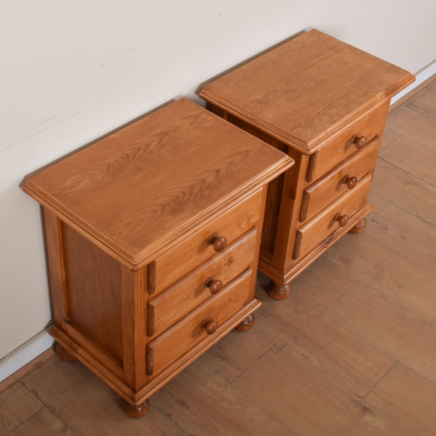 Pair of Pine Bedside Drawer Units