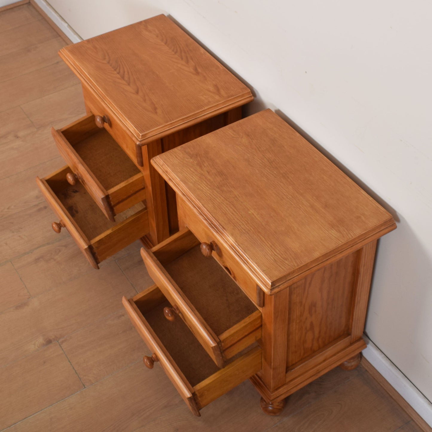 Pair of Pine Bedside Drawer Units