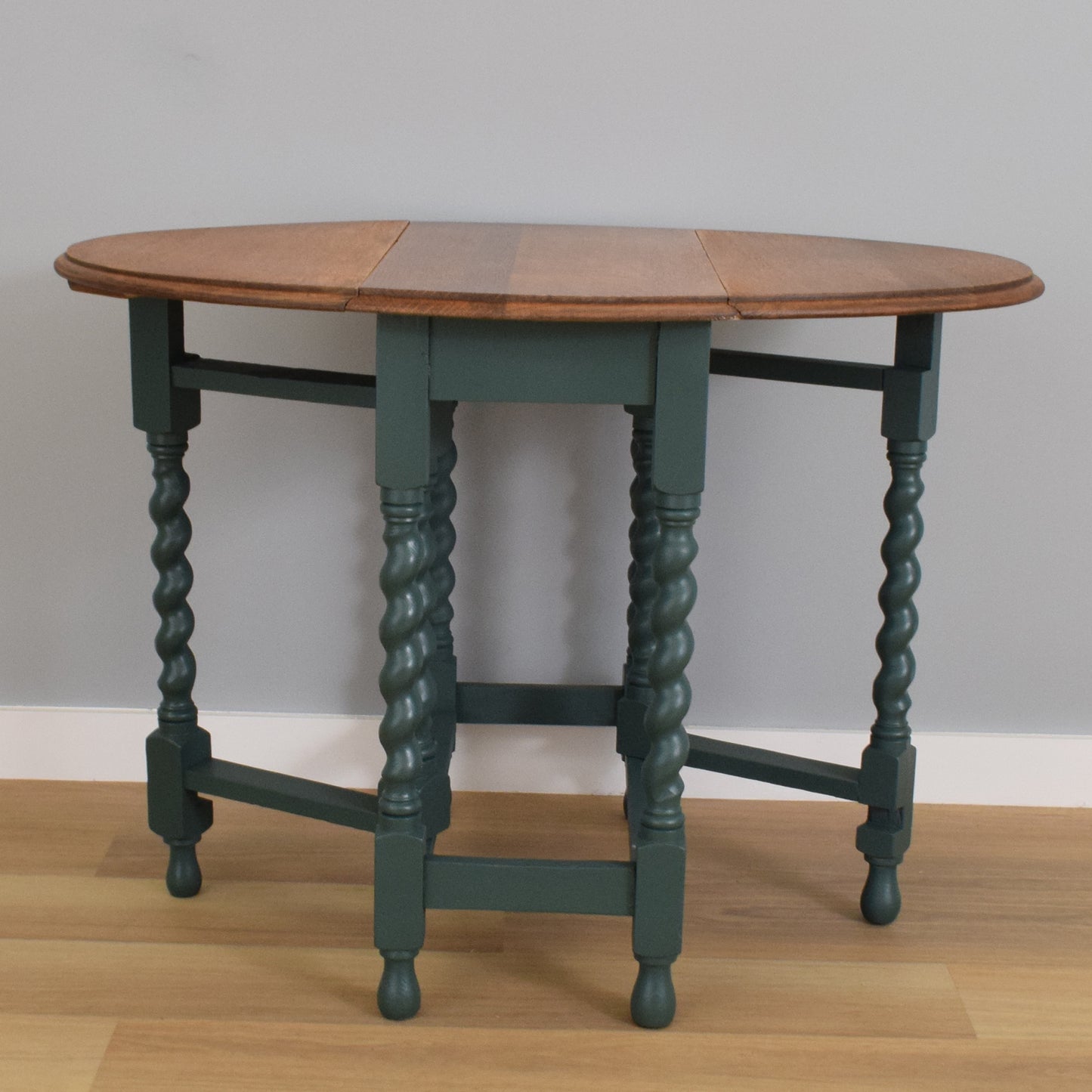 Painted Barley-Twist Drop Leaf Table