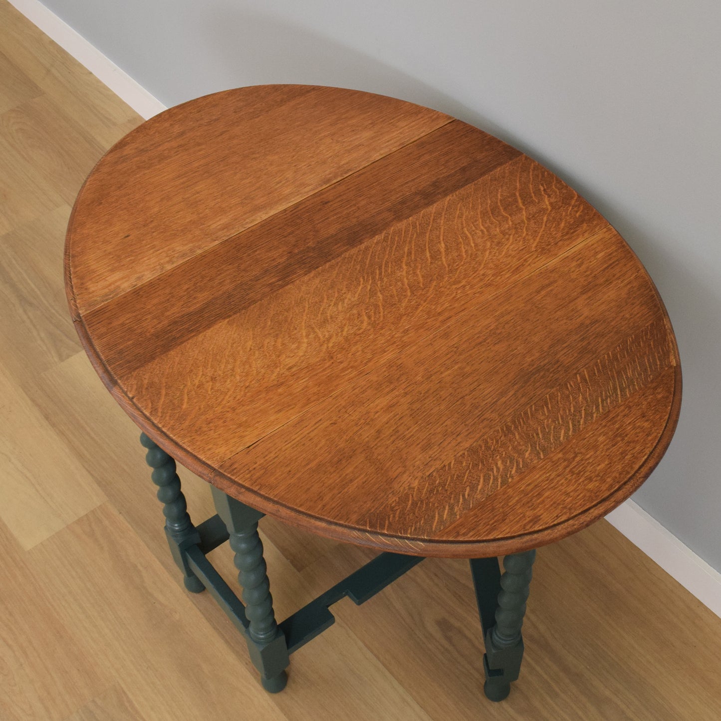 Painted Barley-Twist Drop Leaf Table