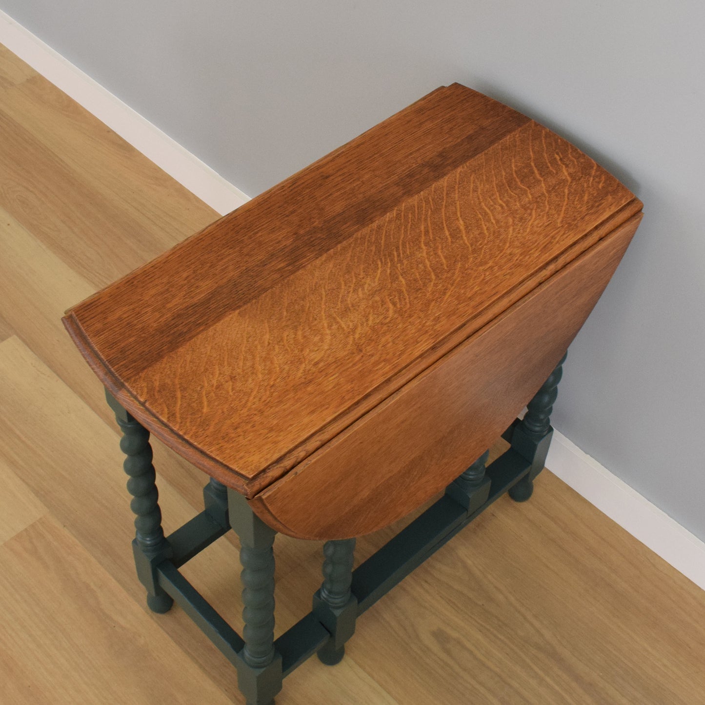 Painted Barley-Twist Drop Leaf Table