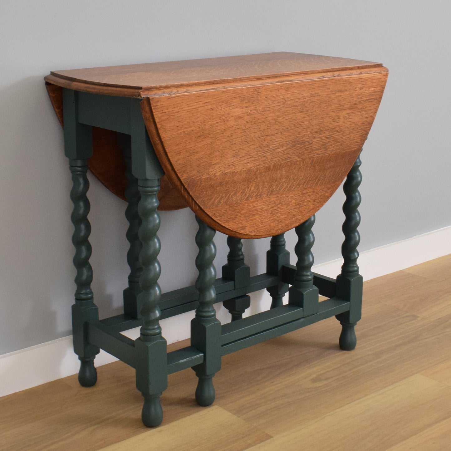 Painted Barley-Twist Drop Leaf Table