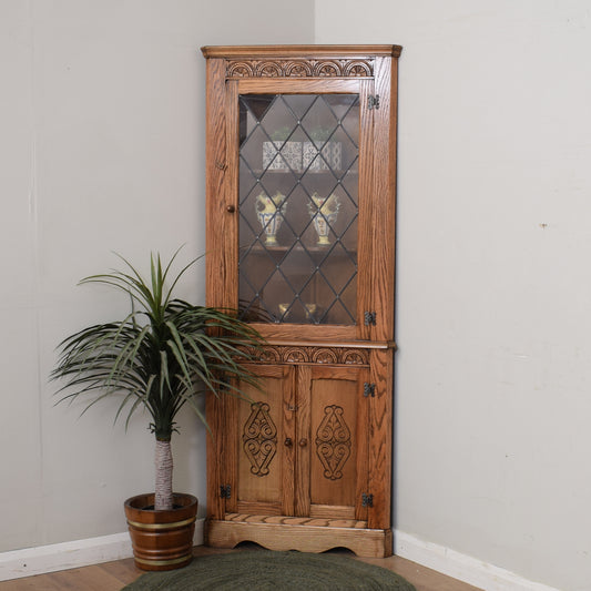 Oak Corner Cabinet