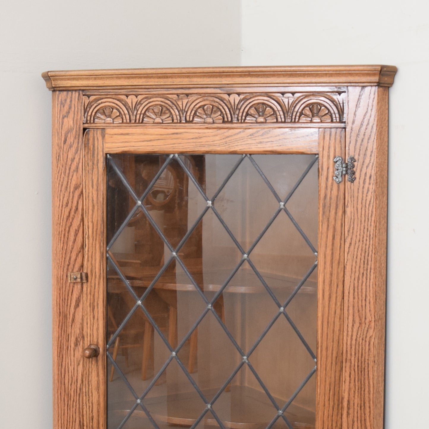 Oak Corner Cabinet