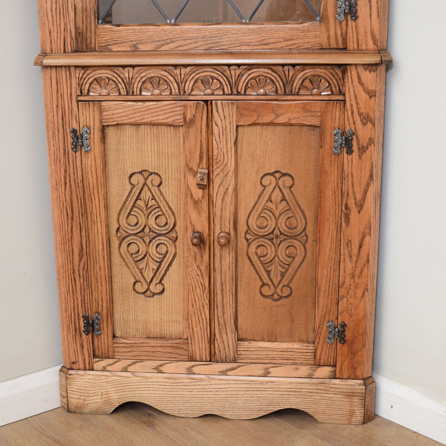 Oak Corner Cabinet