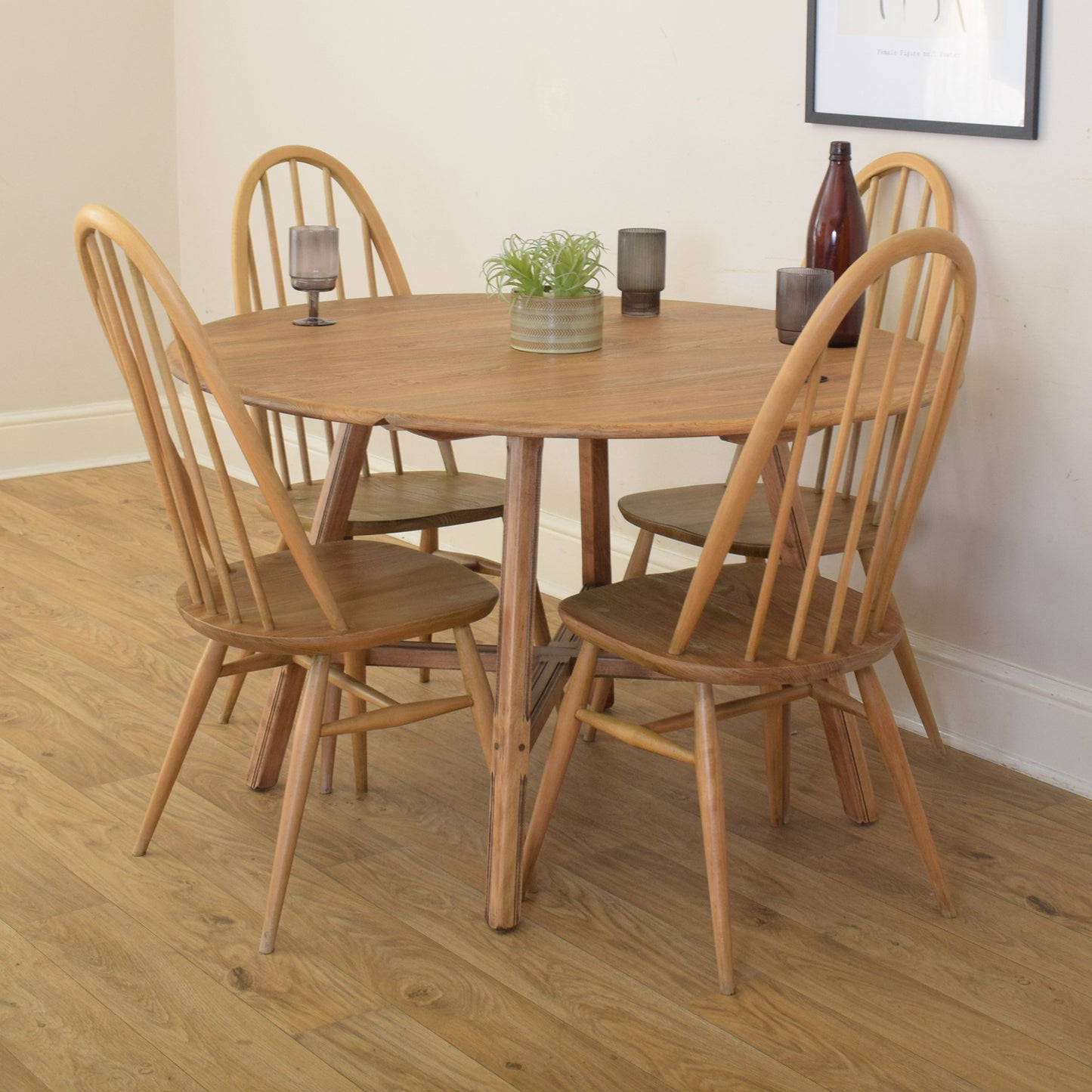 Ercol Table and Four Chairs