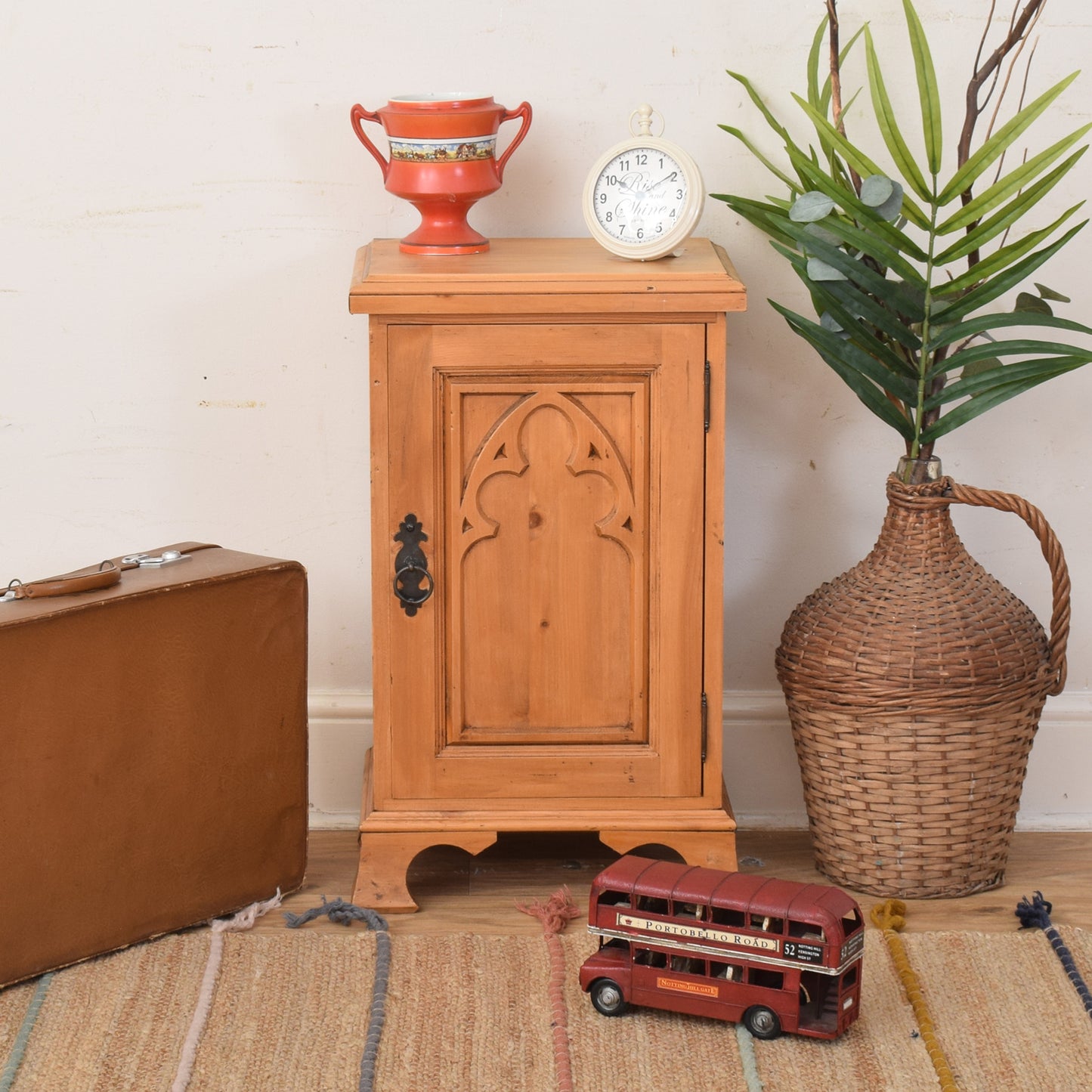 Pine Bedside