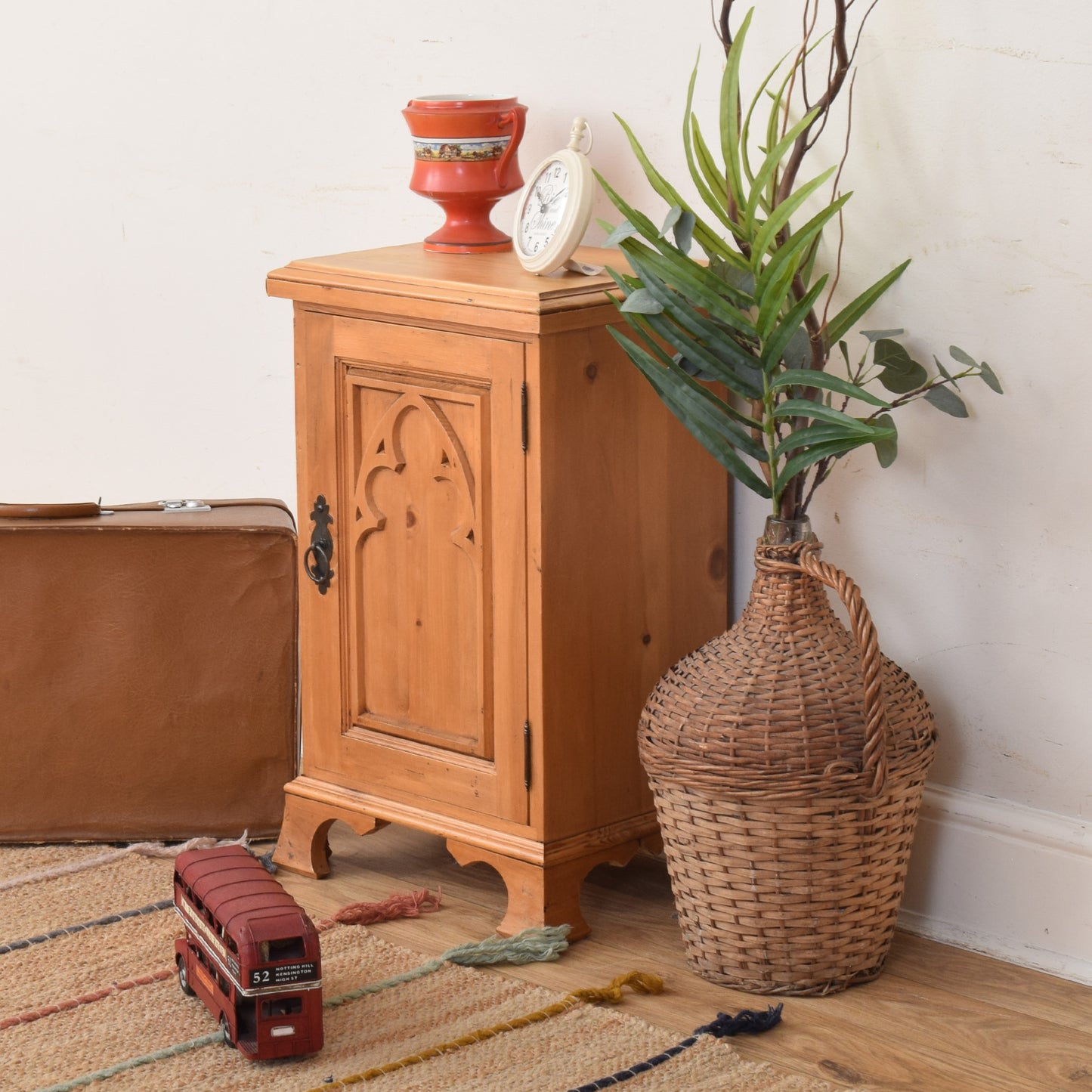 Pine Bedside