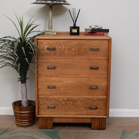 Restored Oak Chest of Drawers