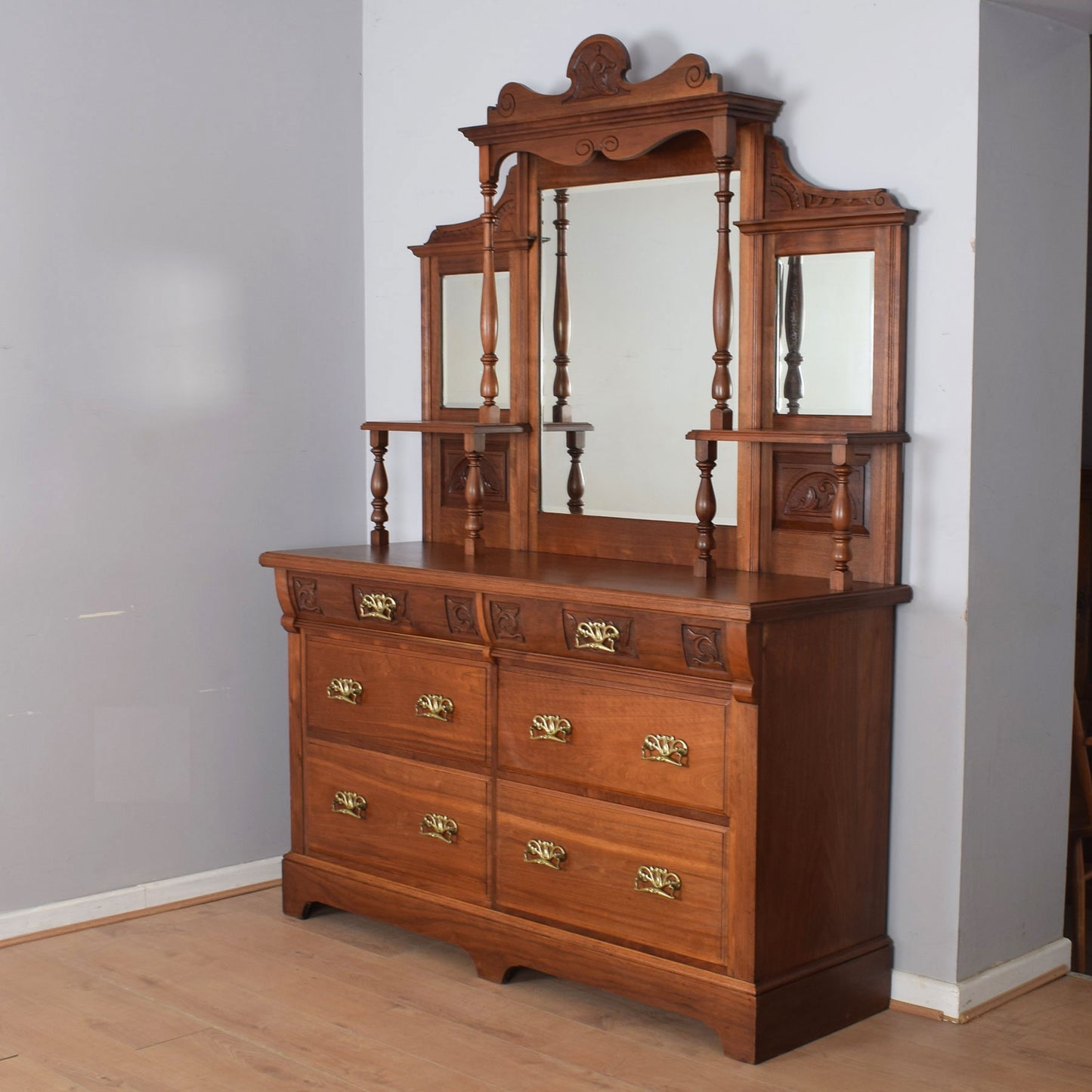 Mahogany Mirror-Back Sideboard