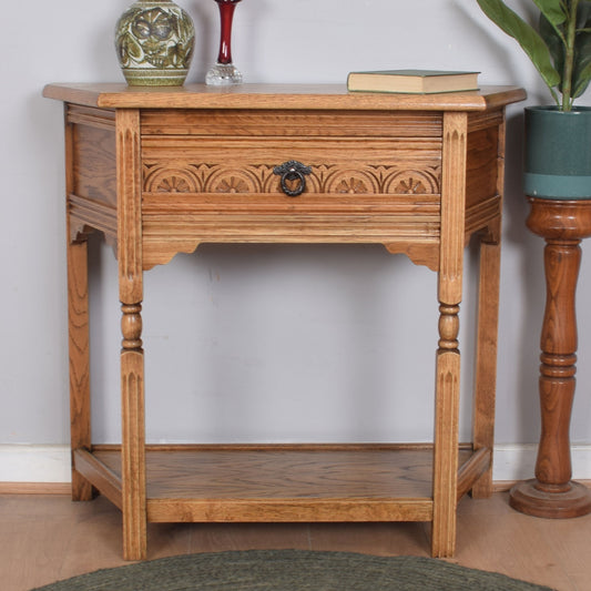 Oak Console Table