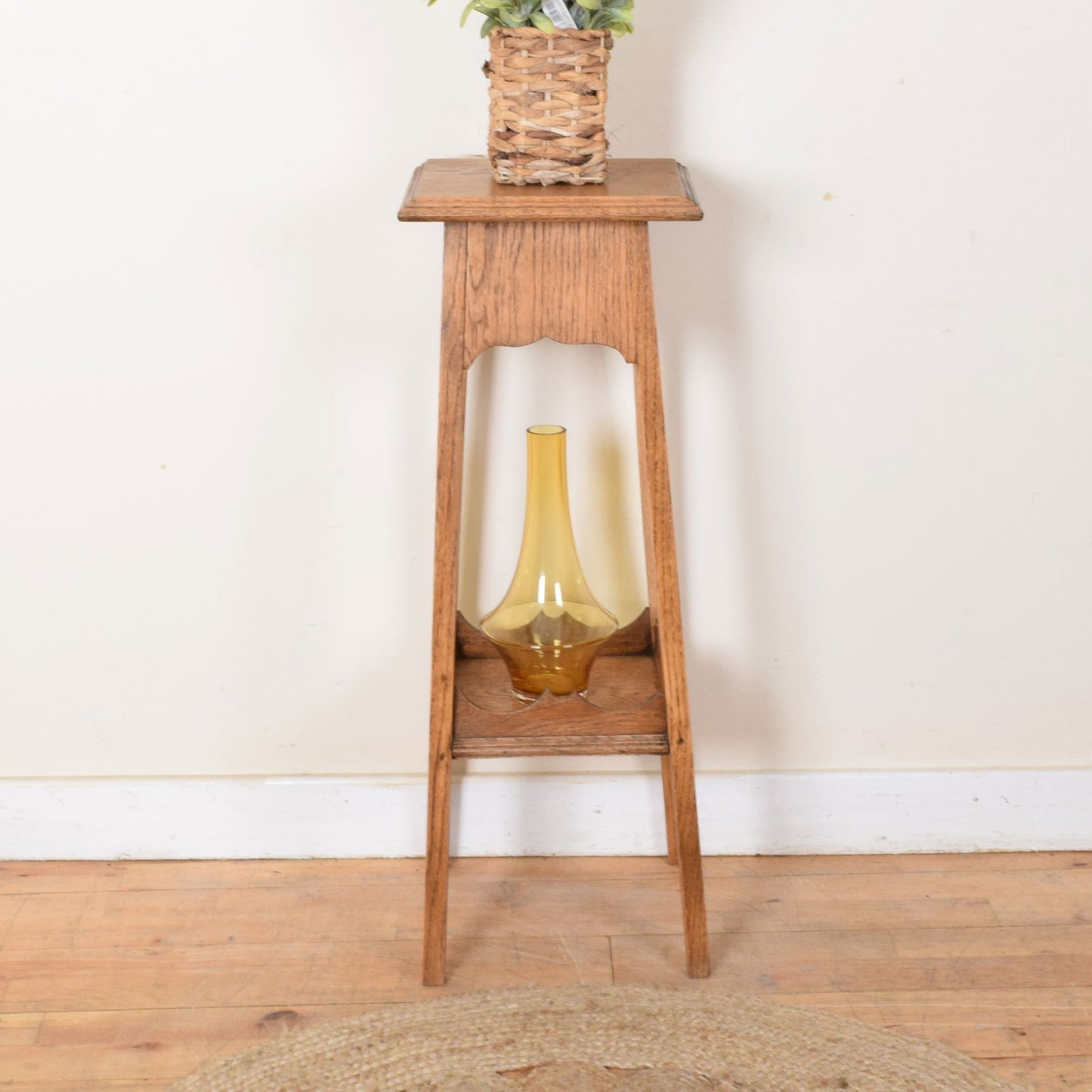 Restored Oak Plant Stand