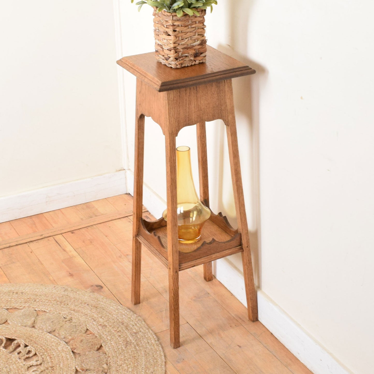 Restored Oak Plant Stand