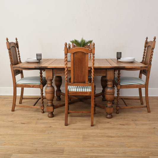 Draw Leaf Table And Four Chairs