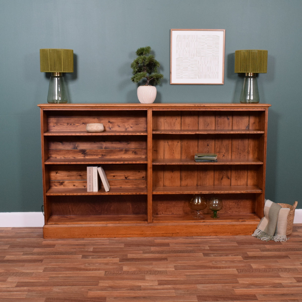 Antique Pine Bookcase