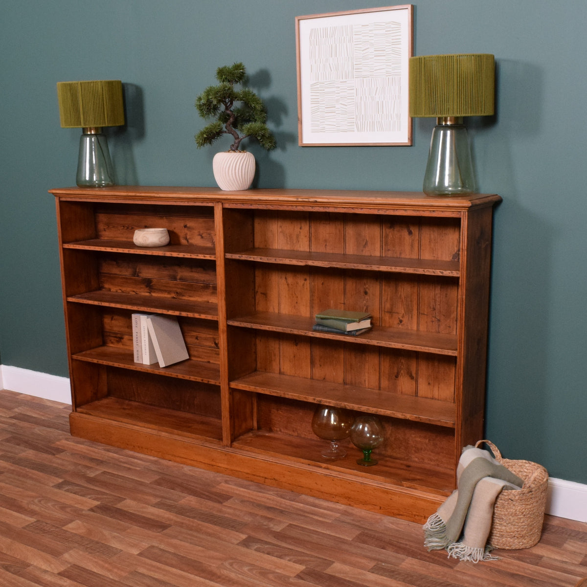 Antique Pine Bookcase